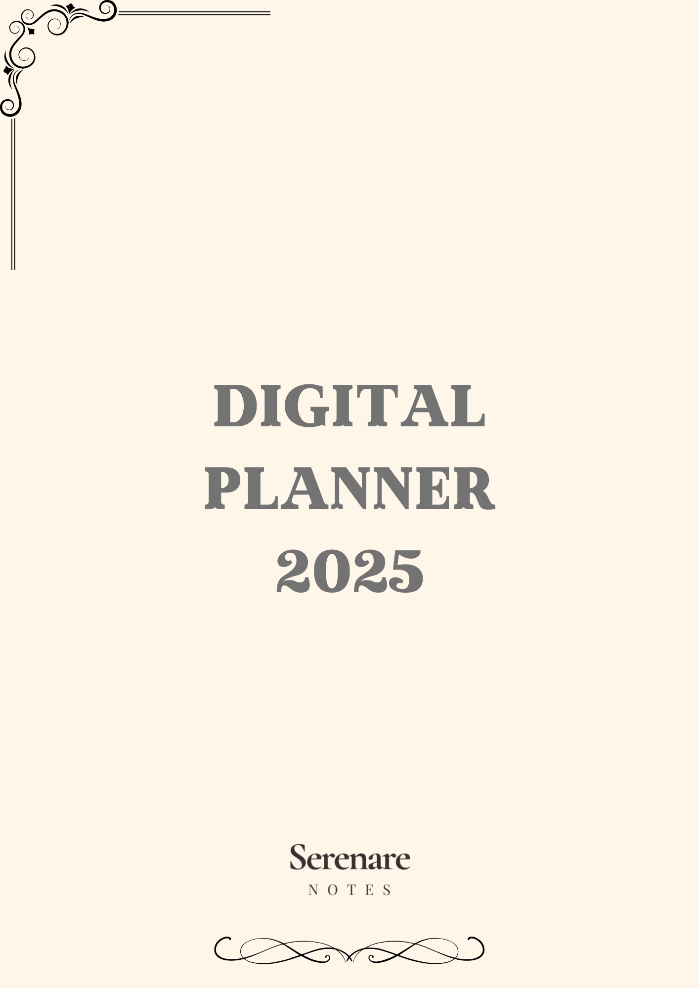 Digital Planner Senerare Notes 2025